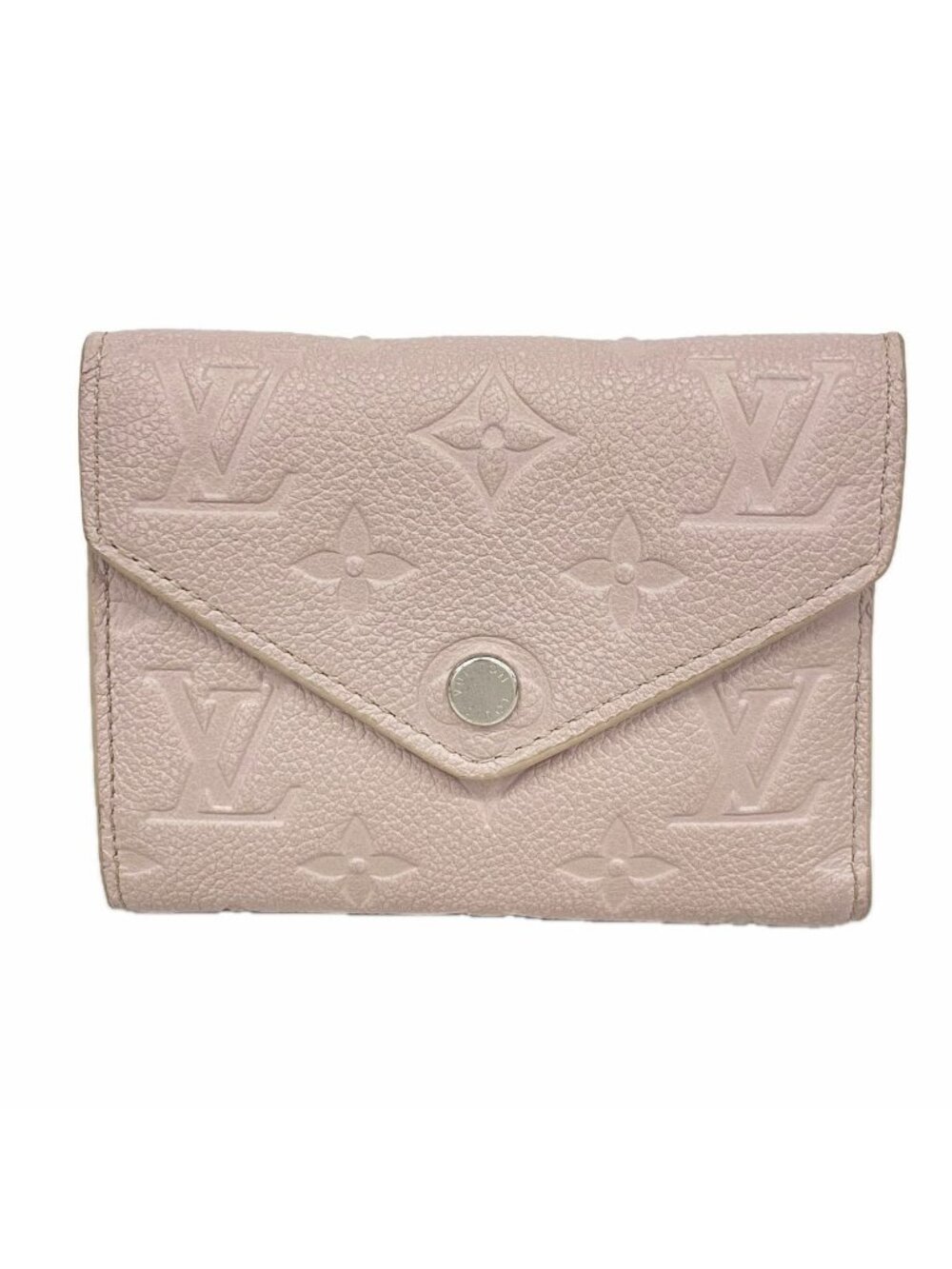 Louis Vuitton Trifold Wallet Monogram Empreinte Portefeuille Victorine Blue